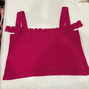 Pink Crochet Women's Top